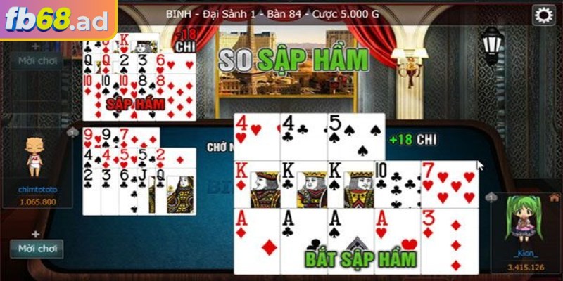 Mậu binh FB68 – Siêu phẩm chiến thuật cho người yêu trí tuệ 2 Tứ quý là 4 lá có giá trị giống nhau