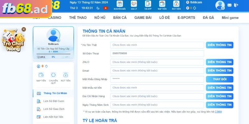 Nạp Rút Tiền fb68 1 Vì sao thao tác nạp rút tiền FB68 lại quan trọng